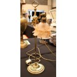 Brass table lamp