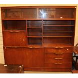 Modern teak sideboard / display cabinet.