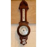 Oak aneroid barometer c1910