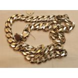 Sterling silver gents curb chain