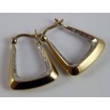 9 ct loop drop earrings