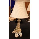 Ceramic table lamp marked Dresden,