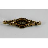 Gold plated Victorian brooch