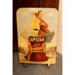 Original Capstan cigarette shop advertising board,