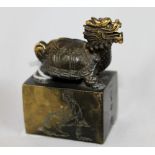 Small bronze Japanese seal