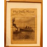 Original Titanic sinking Daily Mirror 1912