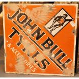 Original John Bull double sided enamel sign