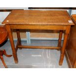 Oblong oak occasional table,