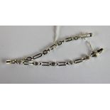 Silver CZ set bracelet