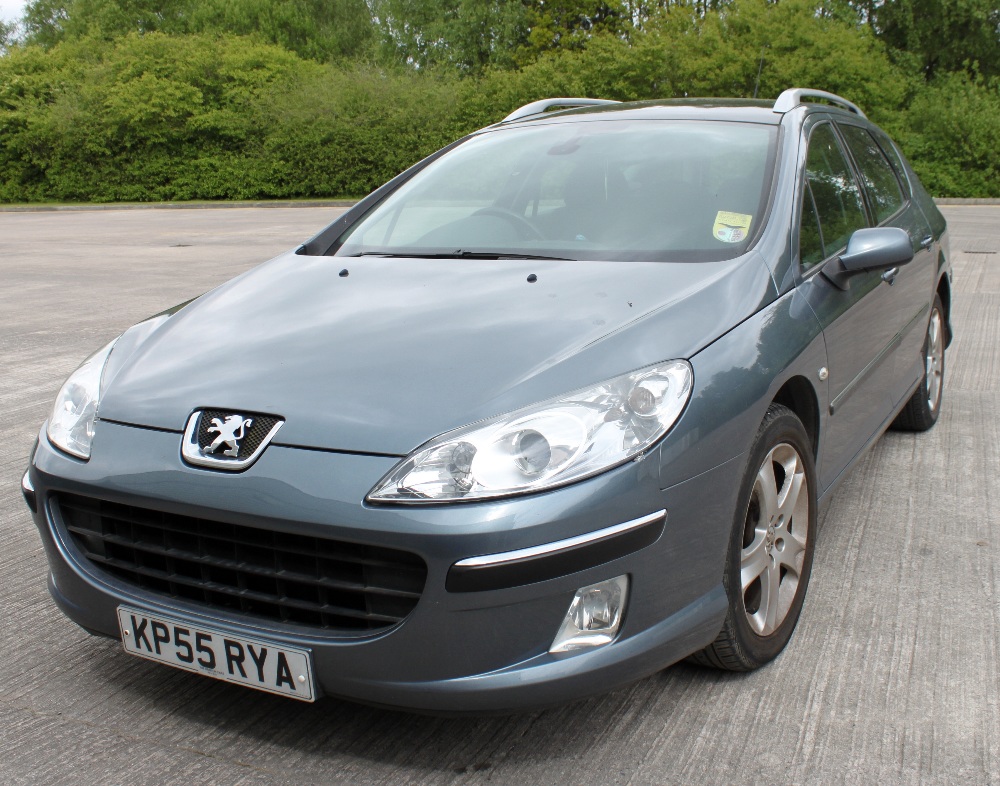 Peugeot 407 estate, 76,934 miles on the clock. reg: KP55 RYA. Petrol 1997CC.