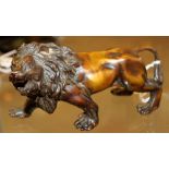Bronze figure of a lion