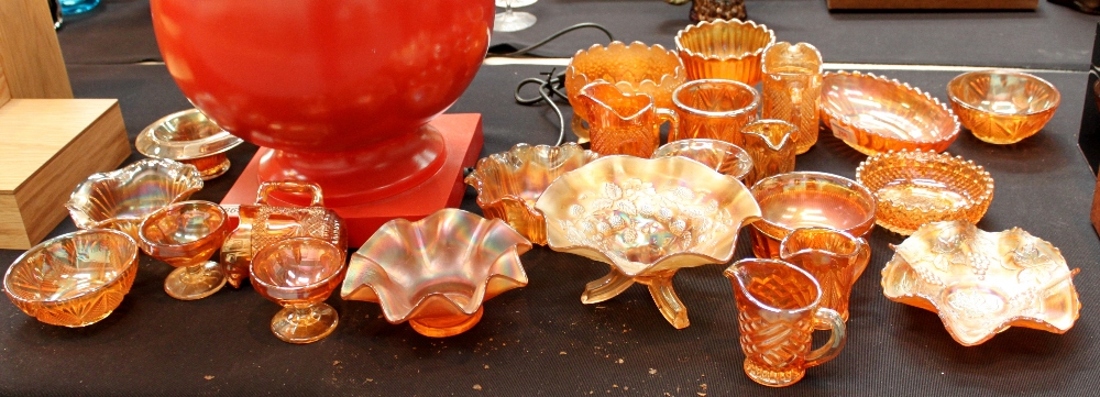 Quantity of Carnival glass