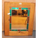 Pine framed mirror