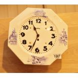 Ingersoll Delft blue and white clock