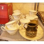 Tray of Wedgwood tea service,