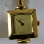 Ladies gold plated Gucci wristwatch