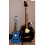 Two acoustic guitars,