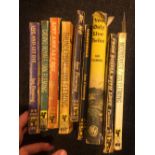 Eight James Bond Ian Fleming paperback books and a hard back Book Club edition of you only live