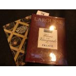 Hard back 1990 edition Larousse wines and vineyards of France and another wine related book