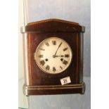 Wooden cased mantle clock