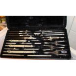 Technical drawing set by Riefler in original case