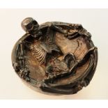 Unusual skeleton ashtray