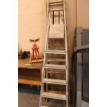 Vintage set of wooden step ladders