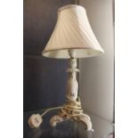 Ceramic table lamp marked Dresden,