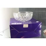 Edinburgh crystal glass bowl boxed