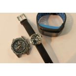 Three mixed fashion wristwatches