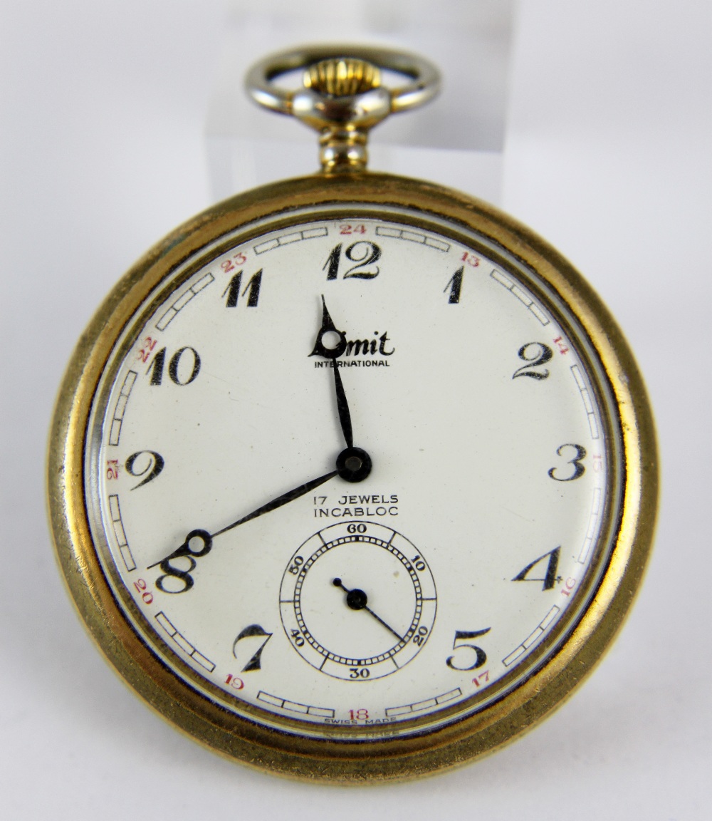 Yellow metal Limit crown wind pocket watch