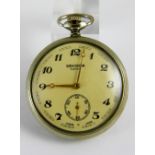 White metal 18 jewel Sekonda crown wind made in USSR pocket watch,