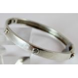 Silver screw bangle