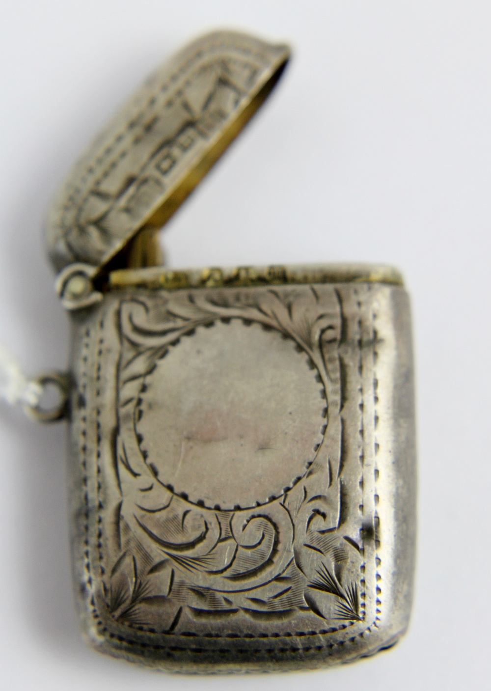 Silver vesta case.