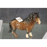 Beswick Dartmoor pony (restoration to ear)