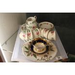 Tray of good ceramics including Royal Stafford 21 piece tea set and Aynsley cup and saucer