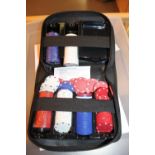 Jackpot cased texas poker set