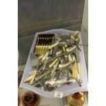 Large quantity of silver plated flatware