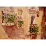 Richard Ackerman limited edition 299/450 signed print Spanish Window.