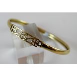 9ct Rennie McIntosh style bangle