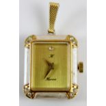 Pendant watch marked Hermes