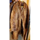 Ladies three quarter length fur coat approximately size 12