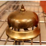 Antique brass counter bell