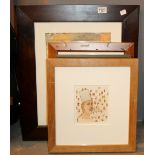 Quantity of modern framed and glazed prints