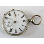 Fine silver open faced key wind pocket watch inscribed JW Benson to HRH The Prince of Wales and HIM