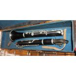 Buisson two piece clarinet with case