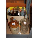 Ground glass poison winchester and general assorted bottles