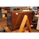 Jones sewing machine in wooden case