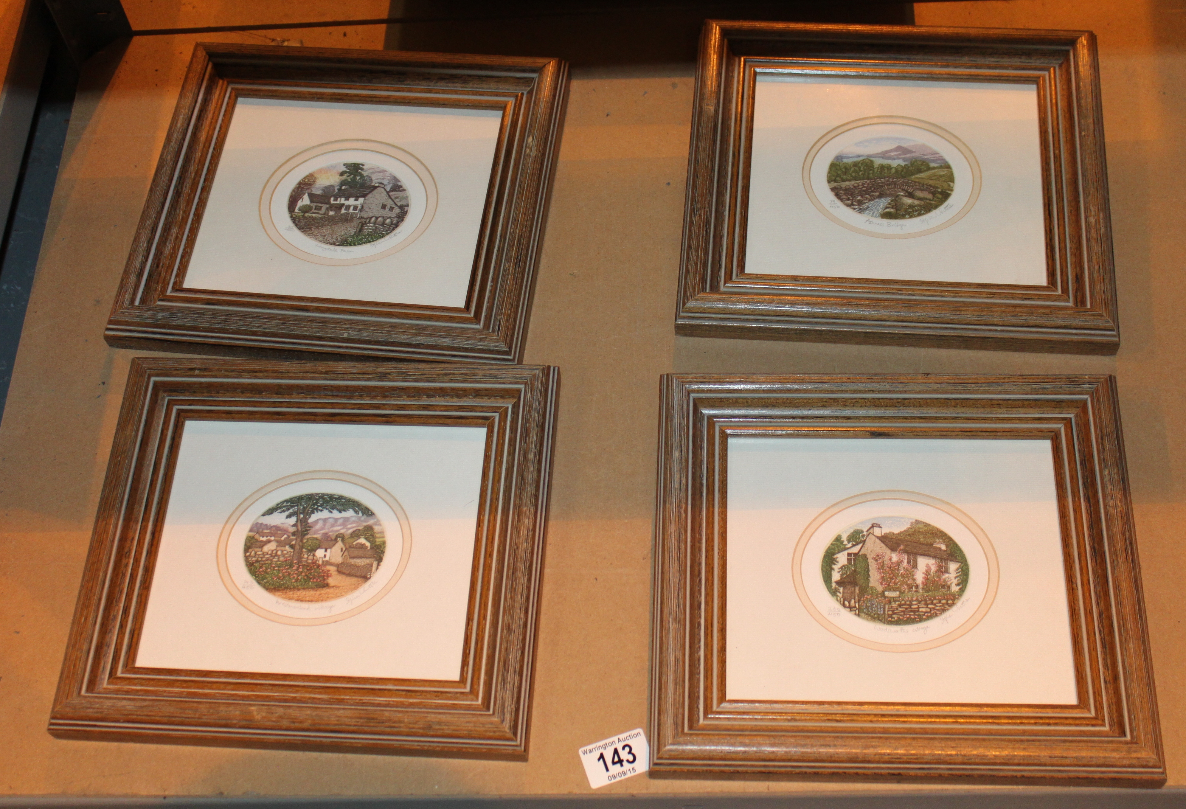 Four framed limited edition prints of the Lake District by Steve Whittle