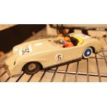 1950s tin plate car with figures